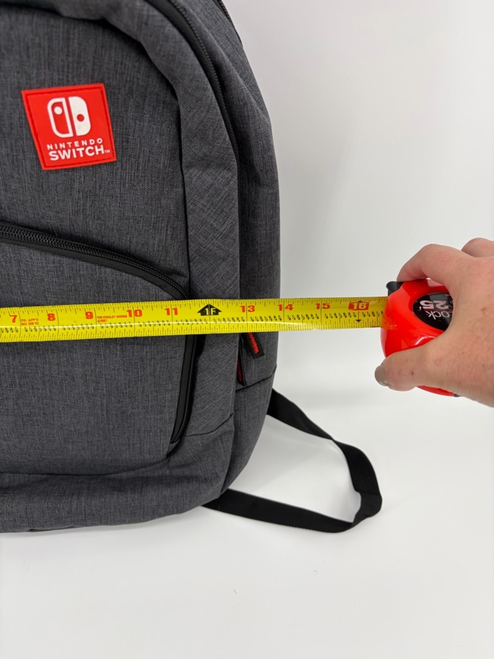 Nintendo Switch Backpack Travel Carry Case Gray Gaming Organizer Joy-Con Dock - Picture 6 of 7